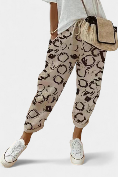 Mely Pantalones de Lino de Corte Relajado y Estilo Atemporal.