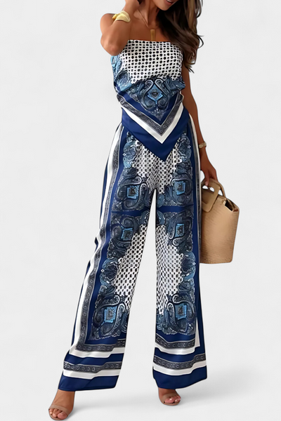 Leonie Conjunto Paisley con Tiras.