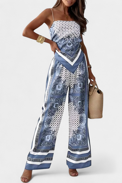 Leonie Conjunto Paisley con Tiras.