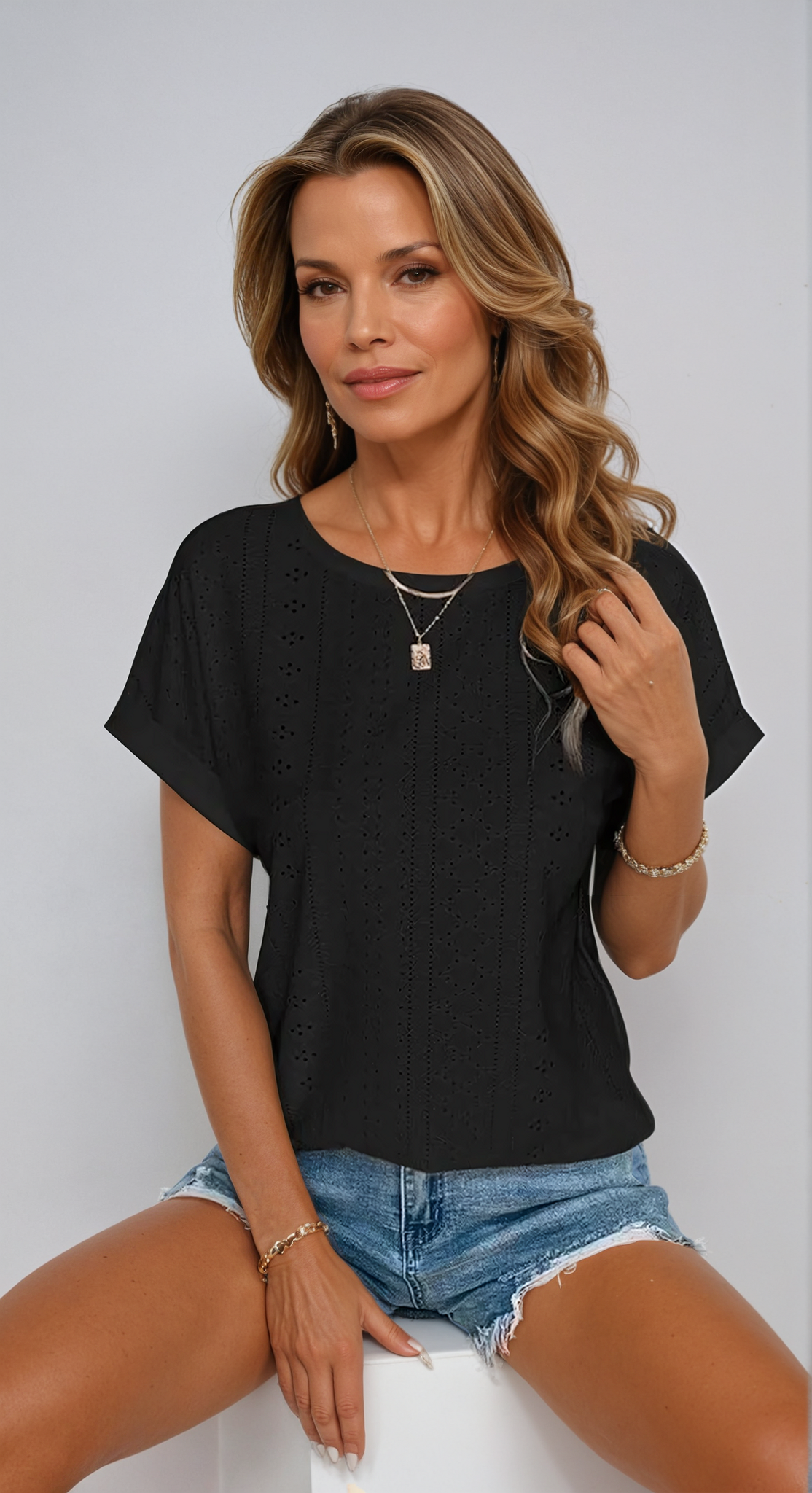 Becky™ | Top Casual con Ojal.