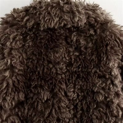 ELVORU - Fur Effect Puffer Coat.