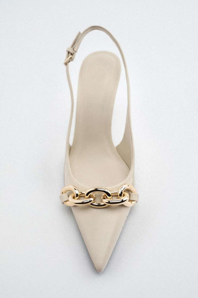 Tacones Metálicos con Cadena.