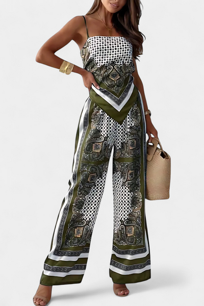 Leonie Conjunto Paisley con Tiras.