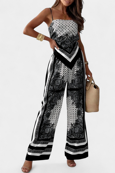 Leonie Conjunto Paisley con Tiras.