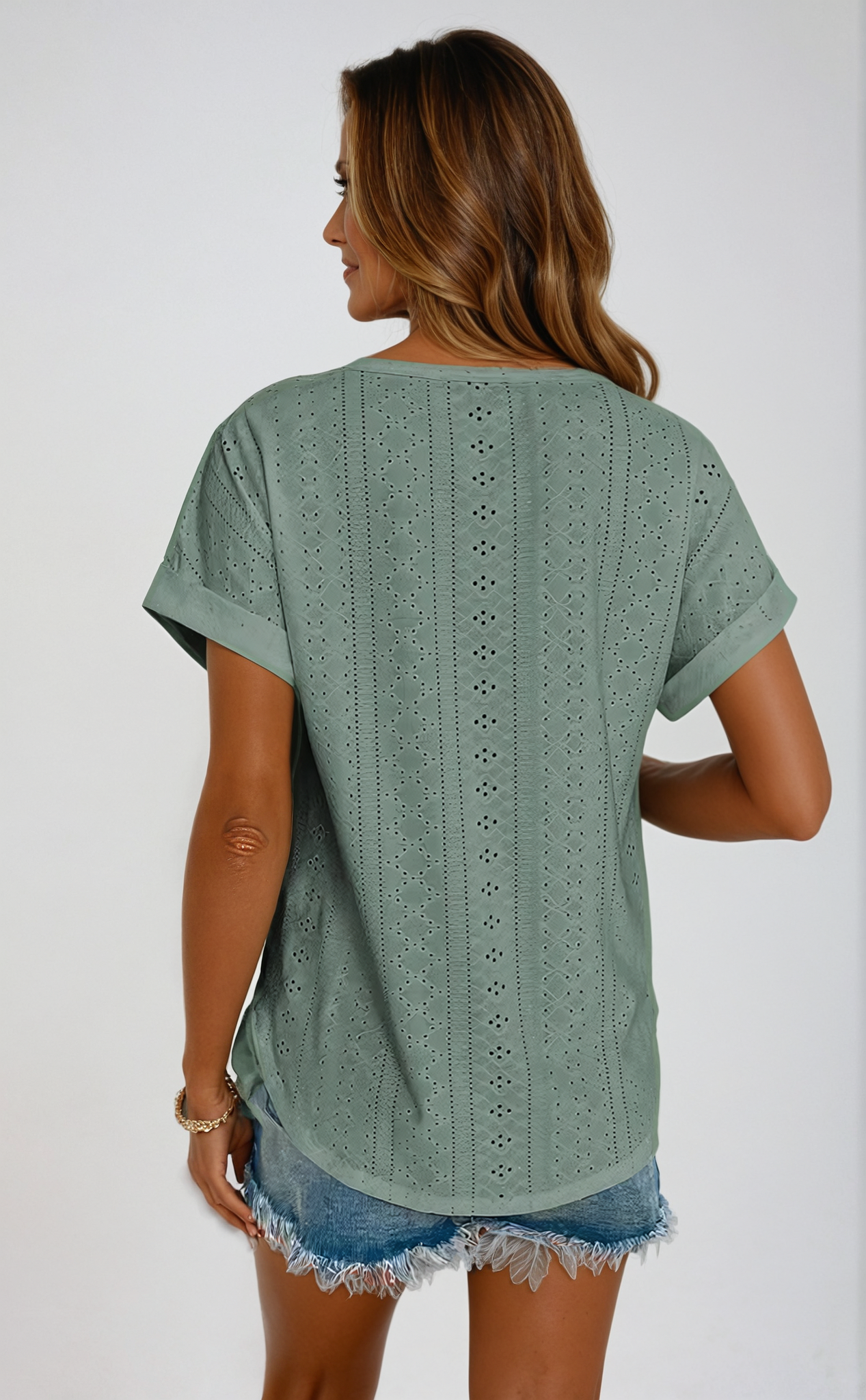 Becky™ | Top Casual con Ojal.