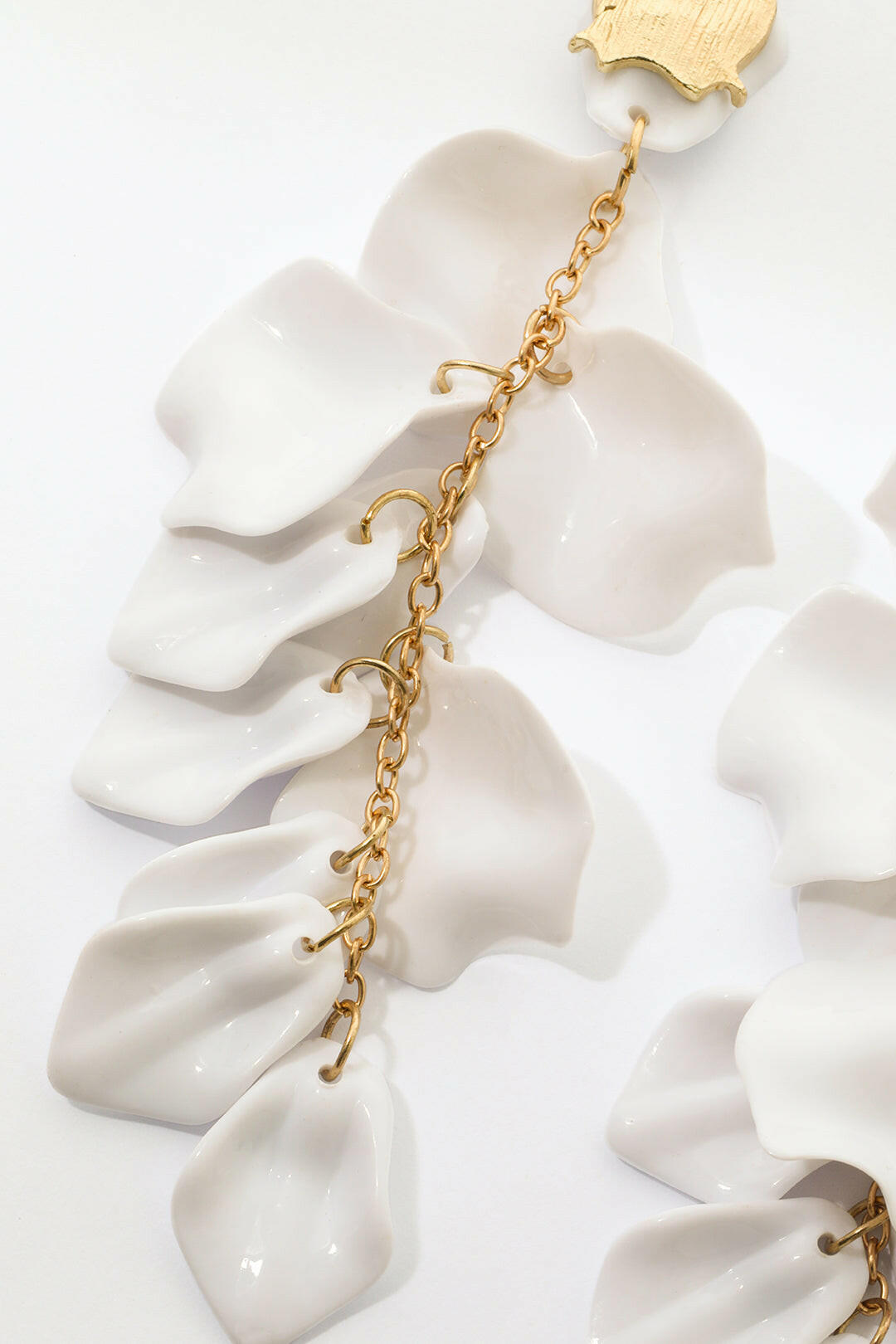 Pendientes de Gotas de Pétalos de Orquídea.