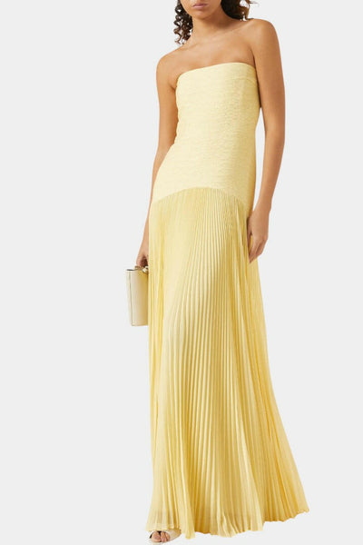 Deia Vestido Maxi de Malla con Mangas Acampanadas.