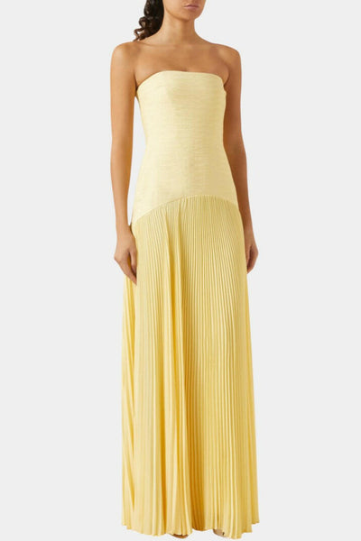 Deia Vestido Maxi de Malla con Mangas Acampanadas.