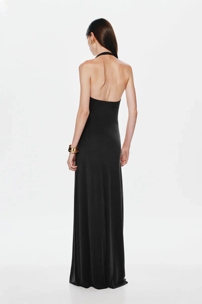 ALTHEA – Vestido largo de cupro.