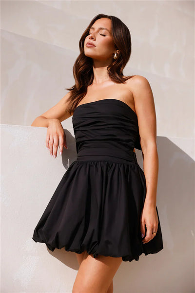 PORTOFINO | mini vestido sin tirantes.
