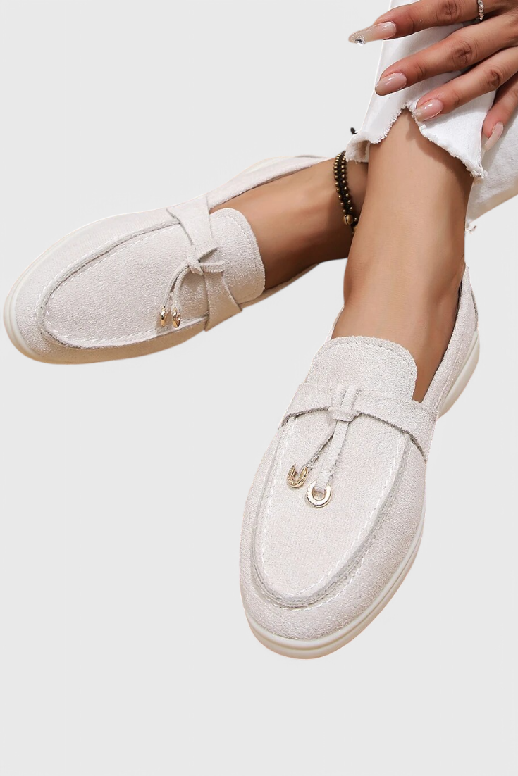 Coralie Mocasines con Acabado Suede.