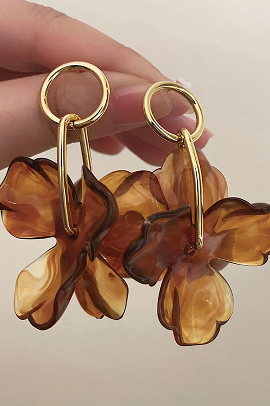Pendientes con Colgante de Flor.