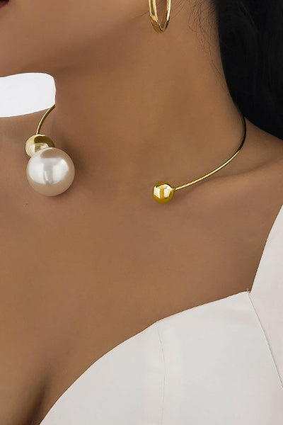 Collares de Perlas de Metal.