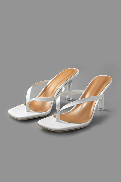 Sandalias de Tanga de Tacón Medio Básicas.