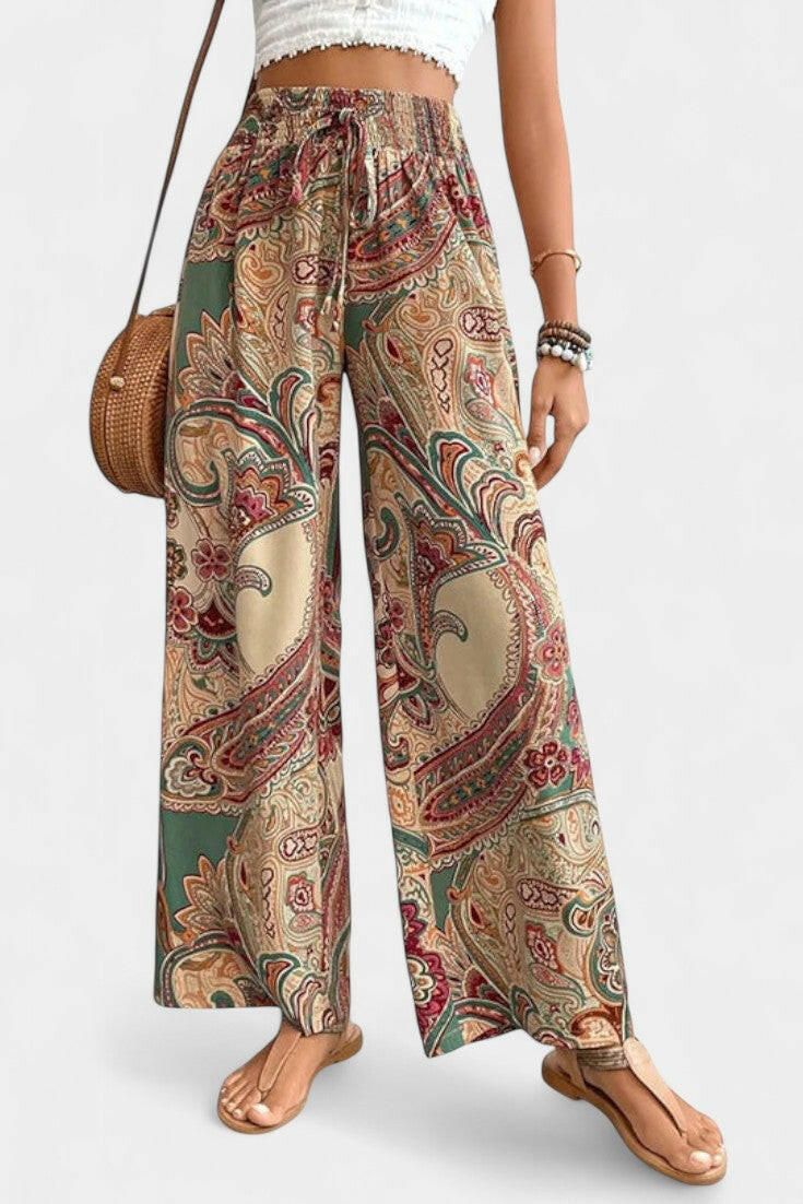 Vitoria Pantalones de Verano de Pierna Ancha.
