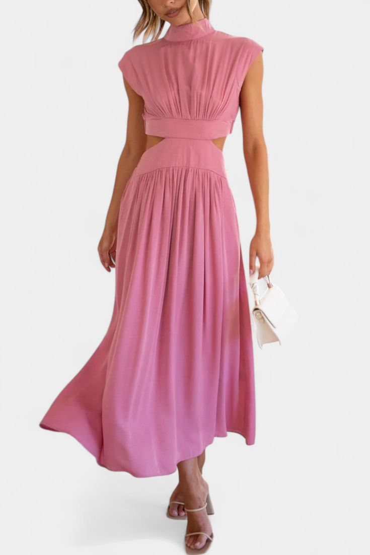 Jocelyn Conjunto de Vestido con Abertura Lateral.