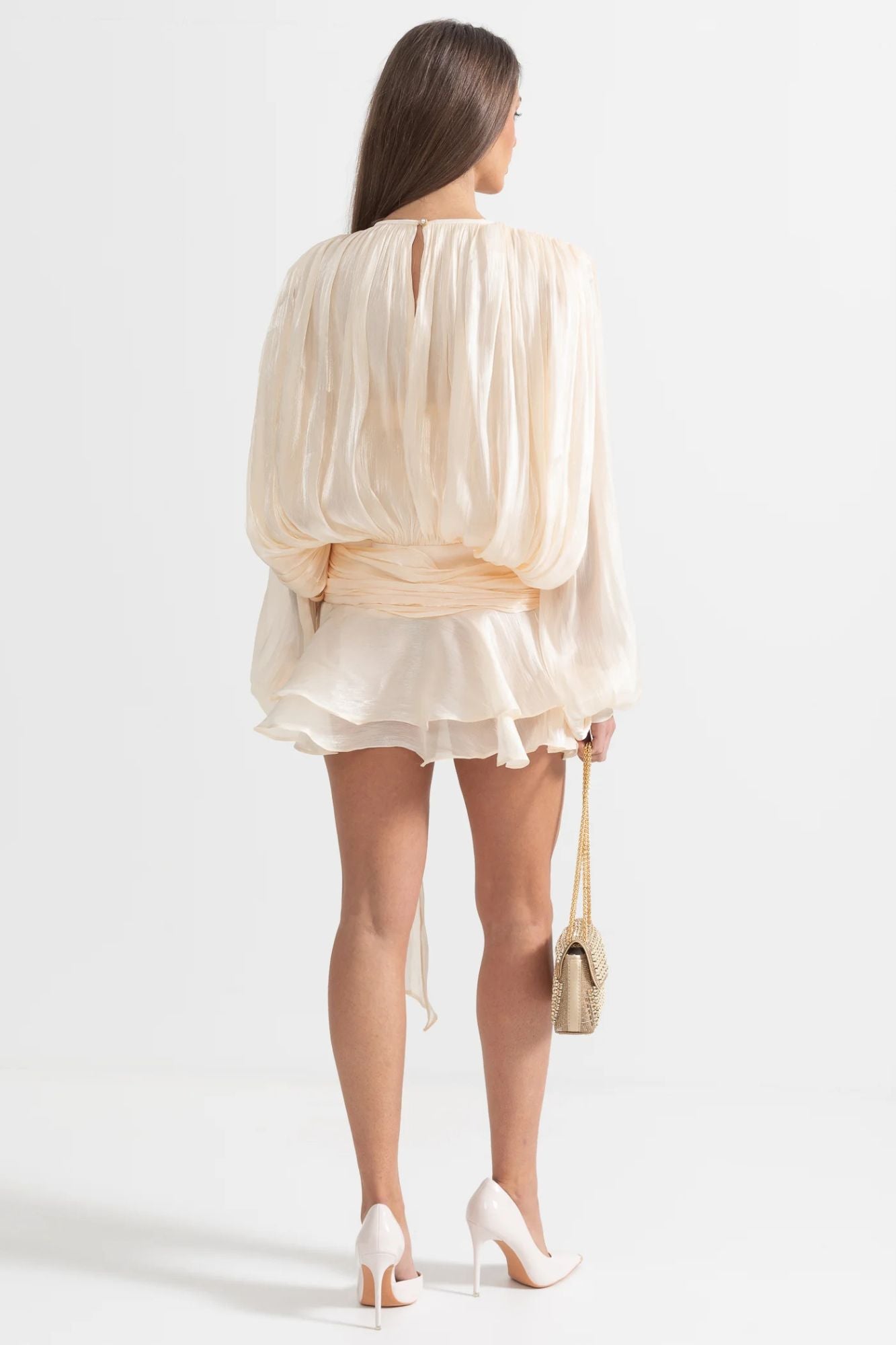 Livia - Vestido de malla plisada.