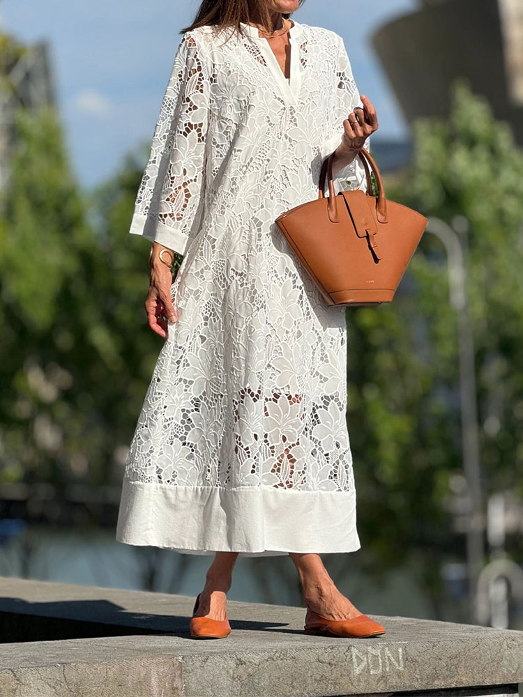Sophie | Vestido elegante con bordes.
