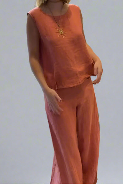 Yvonne | Elegante conjunto bohemio de dos piezas.