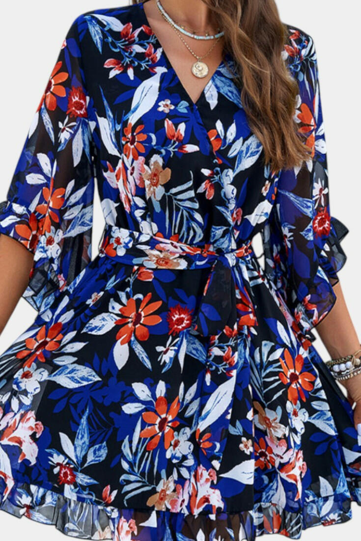 Besa Vestido Mini Floral Impreso.