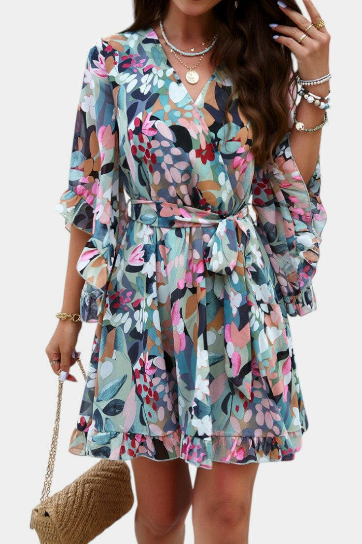 Besa Vestido Mini Floral Impreso.