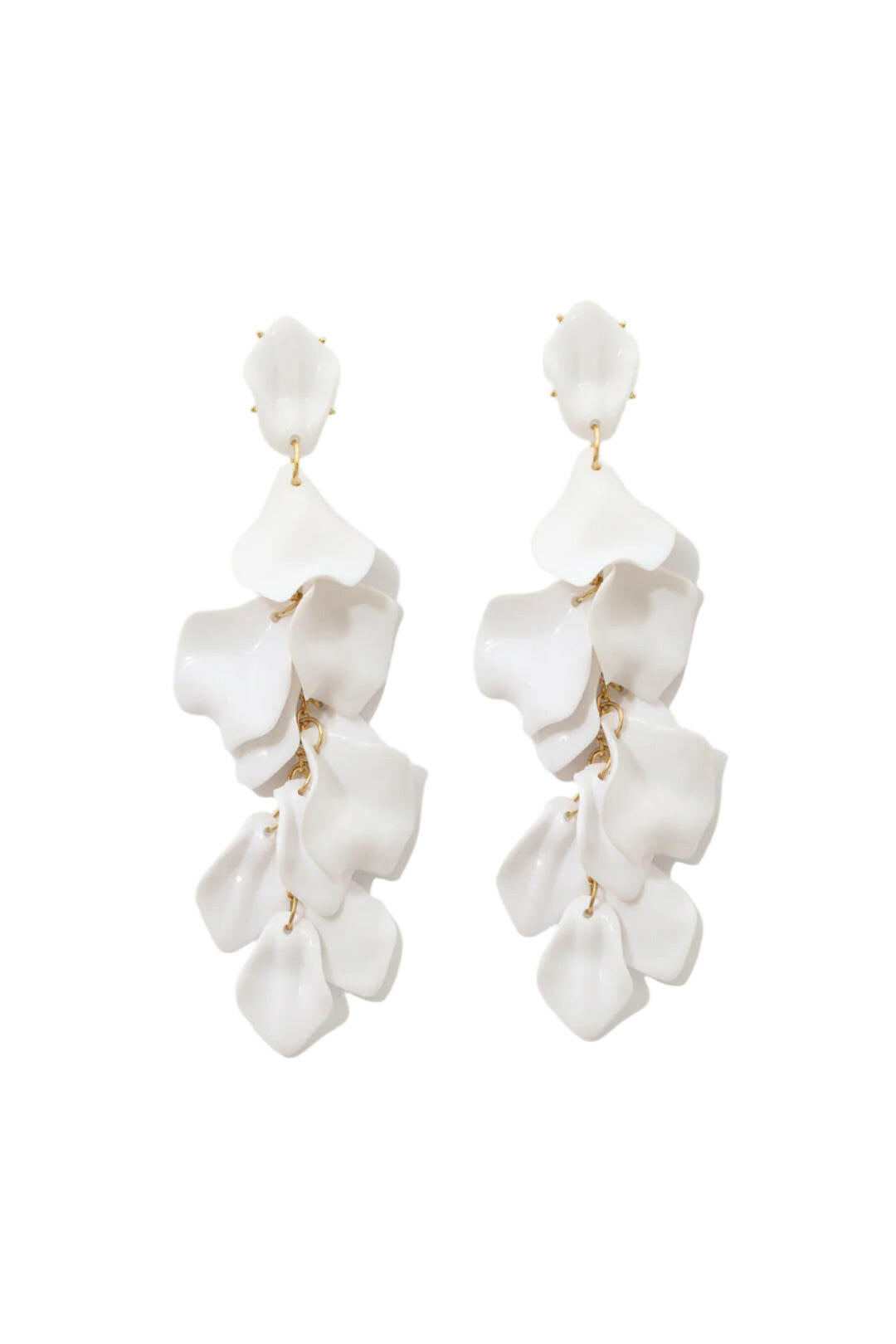 Pendientes de Gotas de Pétalos de Orquídea.