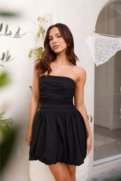 PORTOFINO | mini vestido sin tirantes.