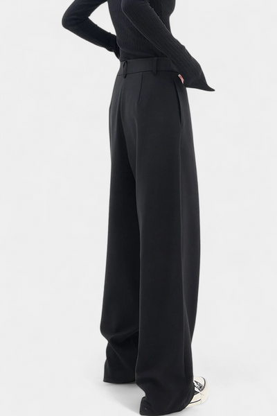 Oaklyn Pantalones Rectos con Drapado Moderno.