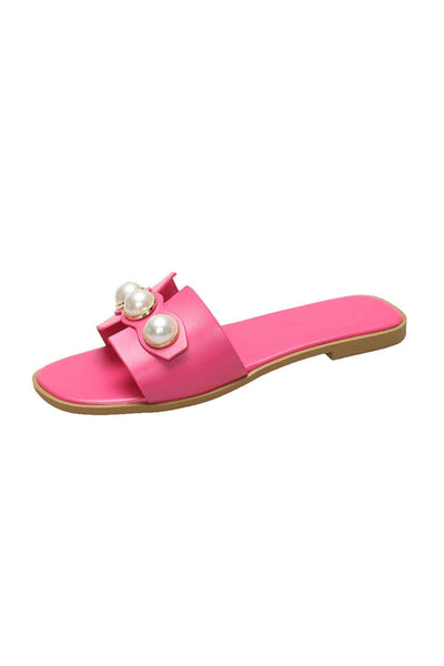 Zapatillas Planas de Perlas.