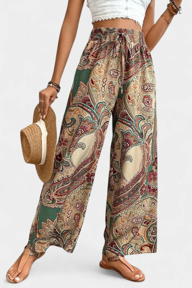 Vitoria Pantalones de Verano de Pierna Ancha.