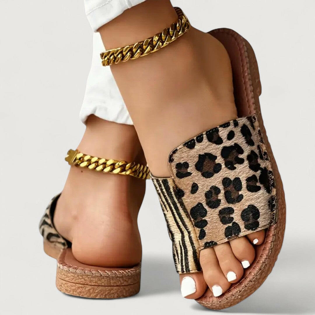 RACHELE | SANDALIAS LEOPARDO.