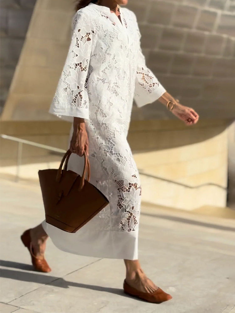 Sophie | Vestido elegante con bordes.