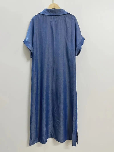 Béatrice - Robe chemise avec poches.