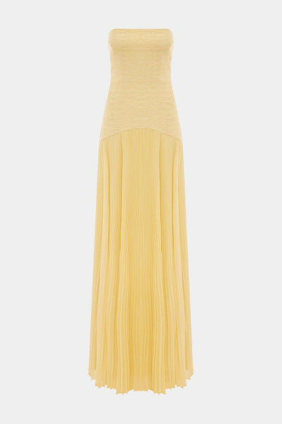 Deia Vestido Maxi de Malla con Mangas Acampanadas.