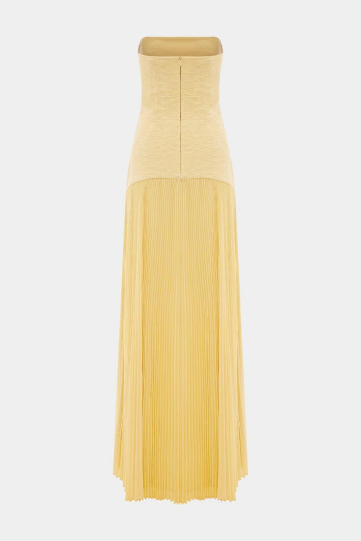 Deia Vestido Maxi de Malla con Mangas Acampanadas.