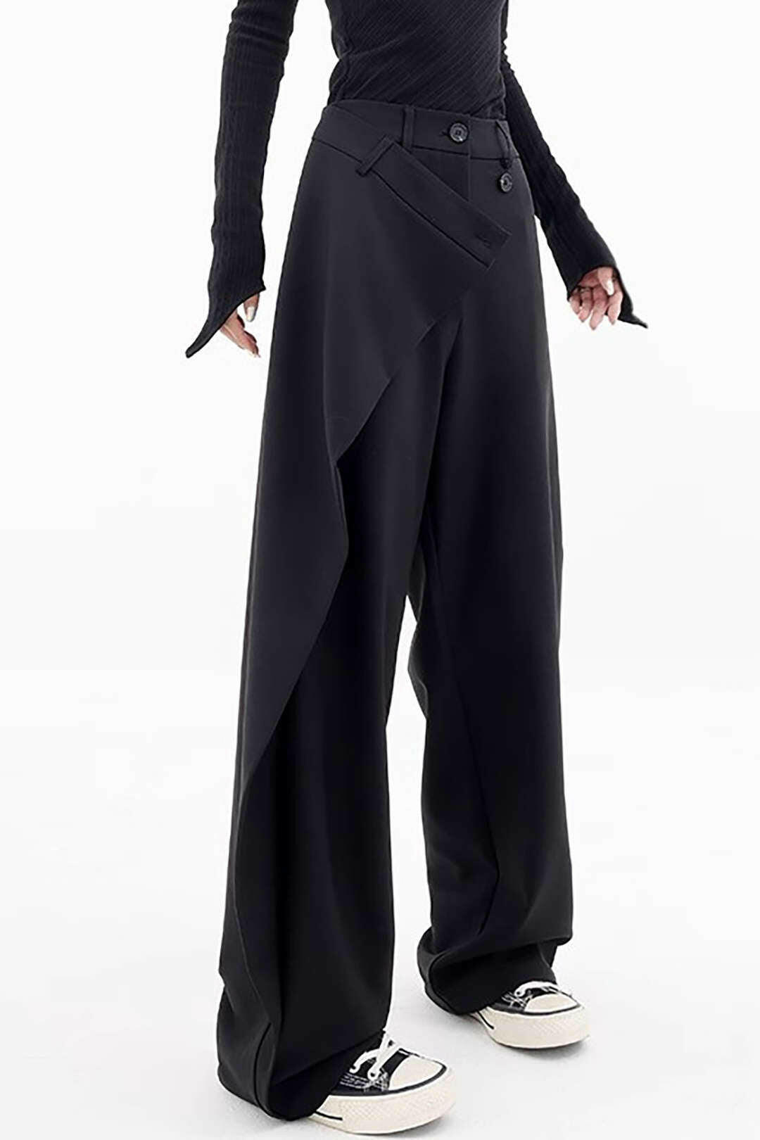 Oaklyn Pantalones Rectos con Drapado.