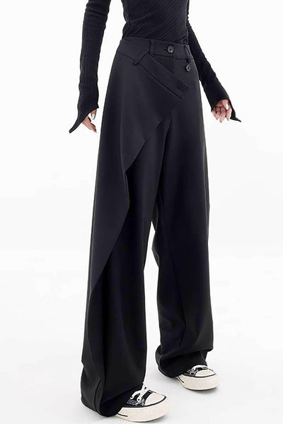 Oaklyn Pantalones Rectos con Drapado.