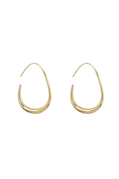 Pendientes Ovalados de Metal.