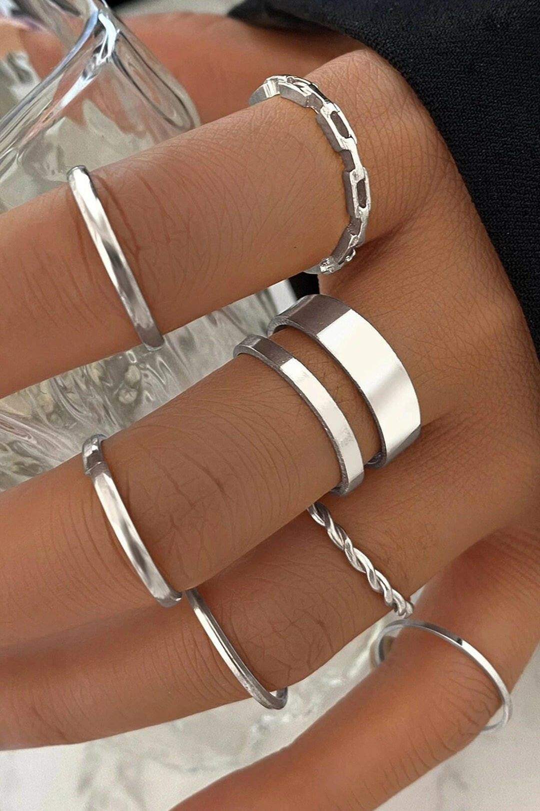 Conjunto de 7 Anillos.