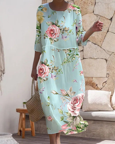 Mara | Elegante vestido floral.