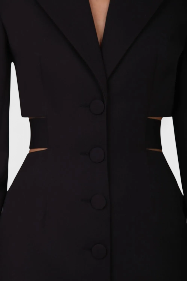 Bernice Vestido Blazer Midi con Corte.