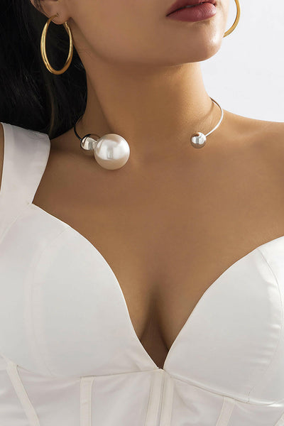 Collares de Perlas de Metal.