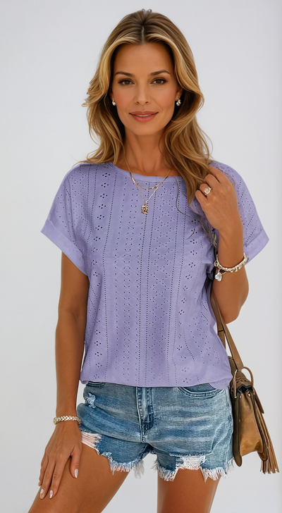 Becky™ | Top Casual con Ojal.