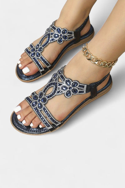 Alaya Sandalias Gladiadoras Embellecidas.