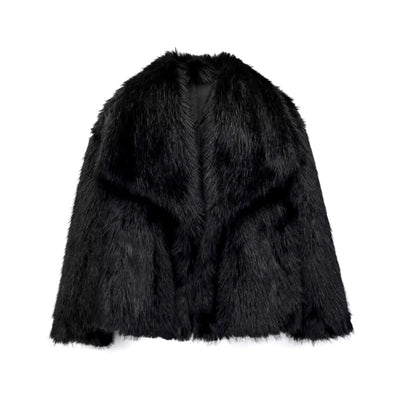 ELVORU - Fur Effect Puffer Coat.