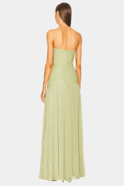 Deia Vestido Maxi de Malla con Mangas Acampanadas.