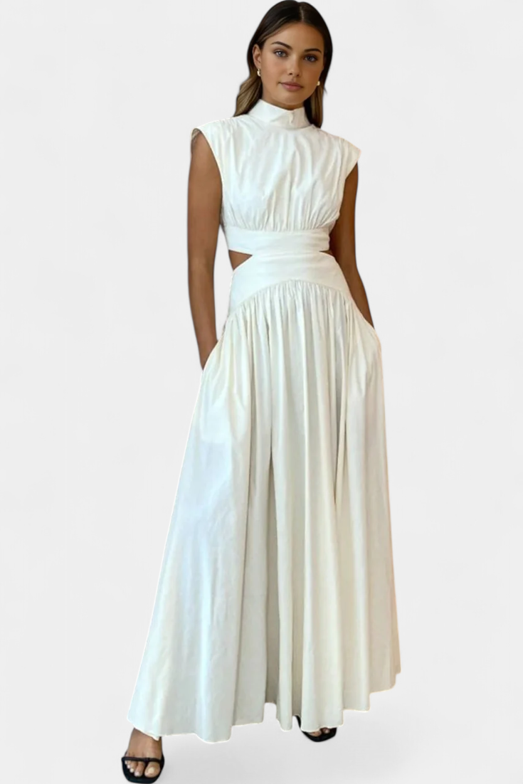 Jocelyn Conjunto de Vestido con Abertura Lateral.