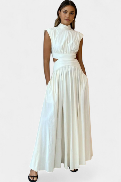Jocelyn Conjunto de Vestido con Abertura Lateral.