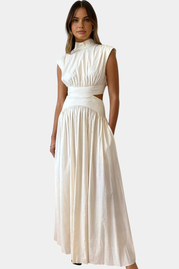 Jocelyn Conjunto de Vestido con Abertura Lateral.