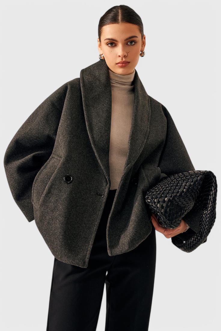 Helena Abrigo de Tweed Oversized.